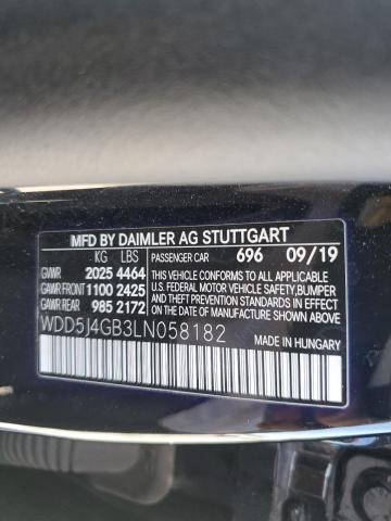 WDD5J4GB3LN058182 Mercedes-Benz CLA 250