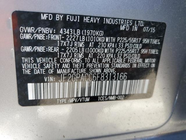 JF2GPACC6F8313166 Subaru Xv Crosstrek 2.0 Premium