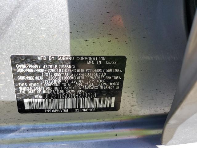JF2GTHSC0NH273218 Subaru Crosstrek Sport