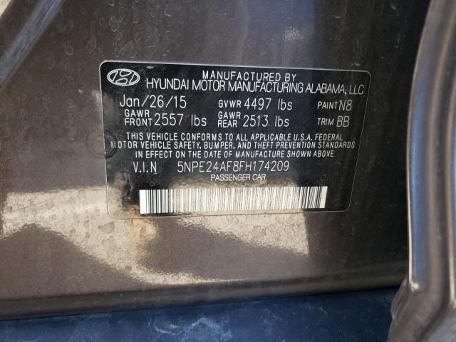 2015 HYUNDAI SONATA SE 5NPE24AF8FH174209