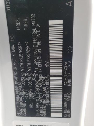 2022 TOYOTA SIENNA XLE 5TDYRKEC1NS100216