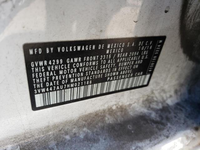 2017 VOLKSWAGEN GTI S/SE - 3VW447AU7HM021188