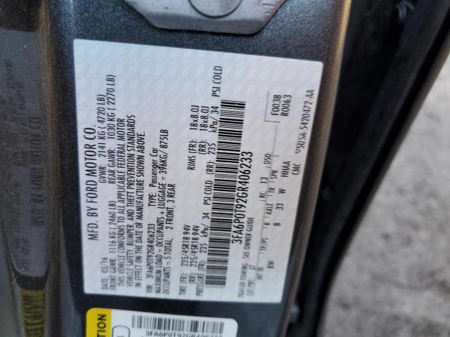 2016 FORD FUSION SE 3FA6P0T92GR406233