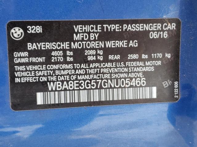 2016 BMW 328 XI SUL - WBA8E3G57GNU05466