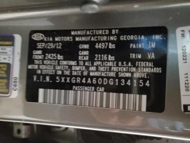5XXGR4A60DG134154 KIA Optima