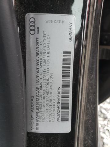 2017 AUDI A7 PREMIUM - WAUW2AFC4HN061875