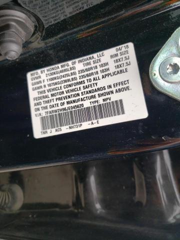 7FARW2H96JE045620 Honda Cr-v Touring