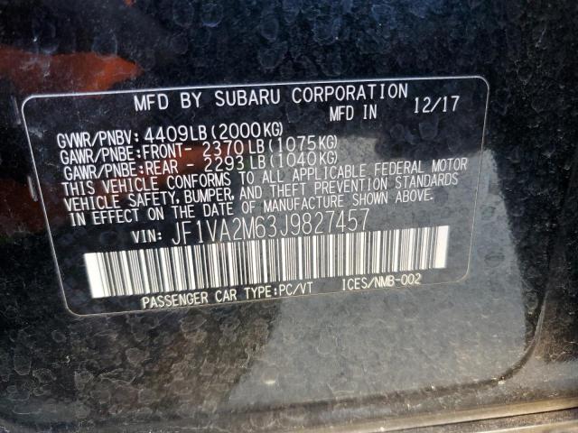 JF1VA2M63J9827457 Subaru Wrx Sti