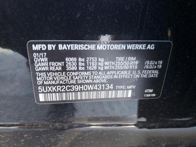 2017 BMW X5 SDRIVE3 - 5UXKR2C39H0W43134