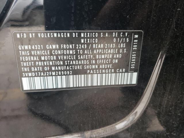 2015 VOLKSWAGEN JETTA SE 3VWD17AJ2FM289092