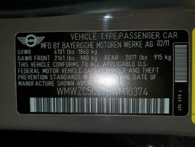 WMWZC5C57BWM10374 Mini Cooper S Countryman