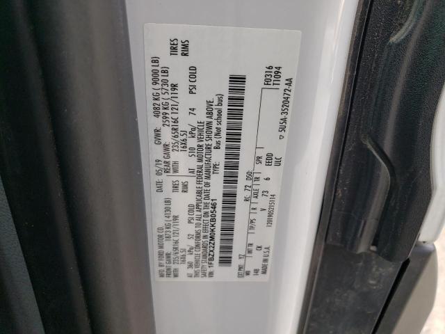 2019 FORD TRANSIT T- - 1FBZX2ZM0KKB05461