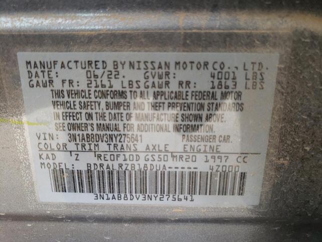 2022 NISSAN SENTRA SR 3N1AB8DV3NY275641