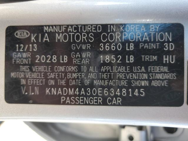 KNADM4A30E6348145 KIA RIO LX