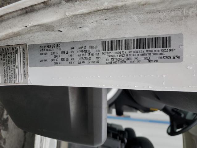 2018 RAM PROMASTER 3C6TRVCG4JE151481