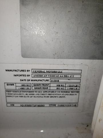 2018 CHEVROLET MALIBU LT 1G1ZD5ST7JF182593