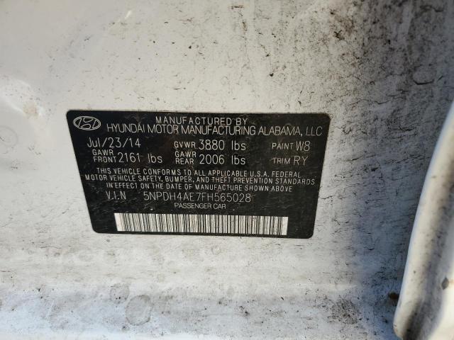 5NPDH4AE7FH565028 Hyundai ELANTRA SE