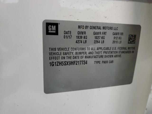 2017 CHEVROLET MALIBU PRE 1G1ZH5SX9HF217734