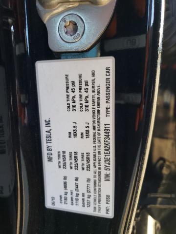 5YJ3E1EA2KF344911 Tesla MODEL 3