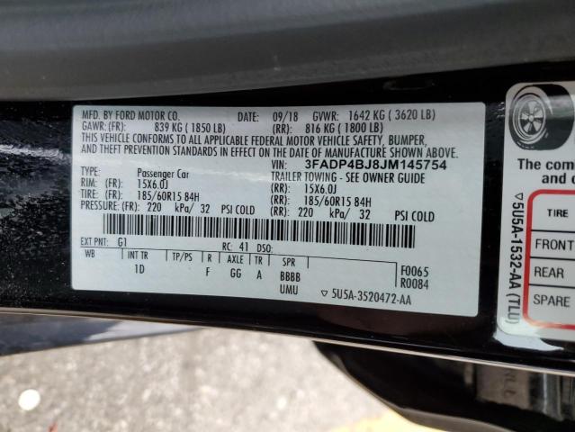 2018 FORD FIESTA SE 3FADP4BJ8JM145754