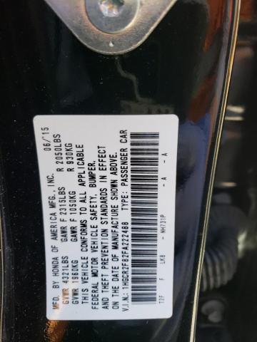 2015 HONDA ACCORD EXL 1HGCR2F82FA222488
