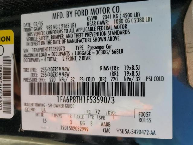 2015 FORD MUSTANG 1FA6P8TH1F5359073