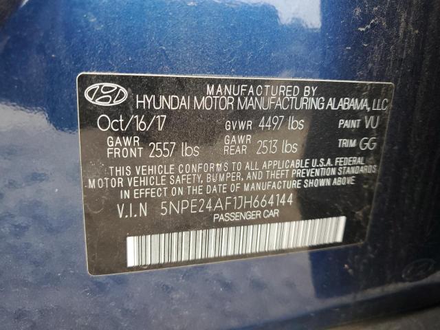 2018 HYUNDAI SONATA SE 5NPE24AF1JH664144