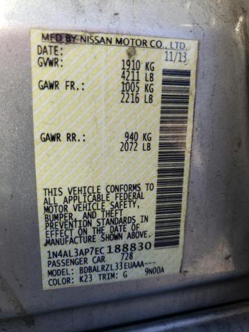 1N4AL3AP7EC188830 Nissan ALTIMA 2.5