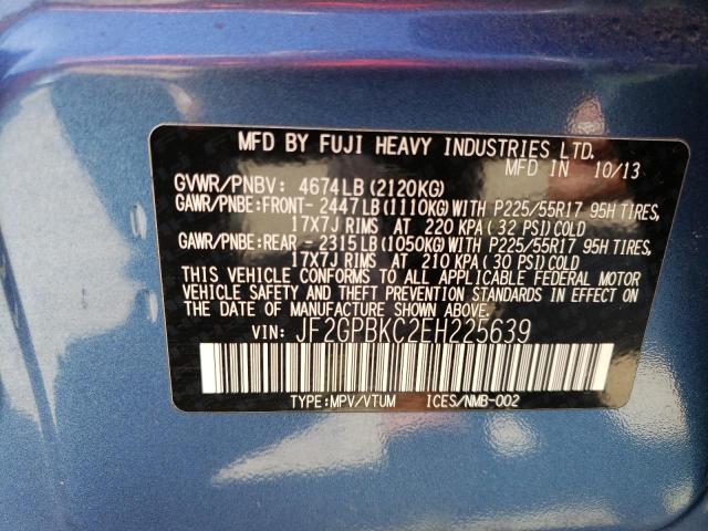 JF2GPBKC2EH225639 Subaru Xv Crosstrek 2.0i Hybrid Touring