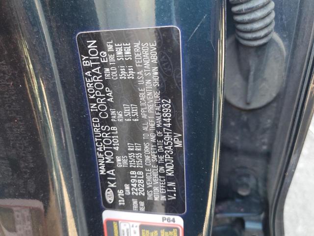 KNDJP3A59H7448932 KIA SOUL +