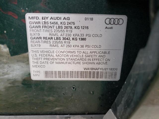 WA1BNAFY0J2118336 2018 AUDI Q5, photo no. 13