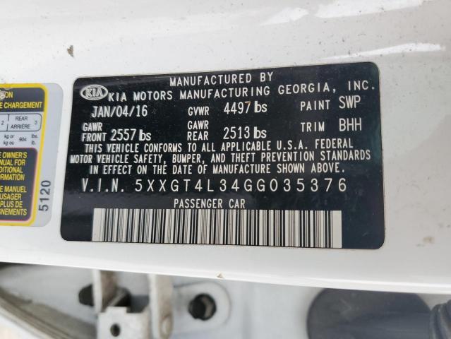 2016 KIA OPTIMA LX 5XXGT4L34GG035376