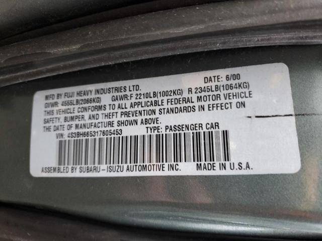 4S3BH665317605453 Subaru Legacy Outback