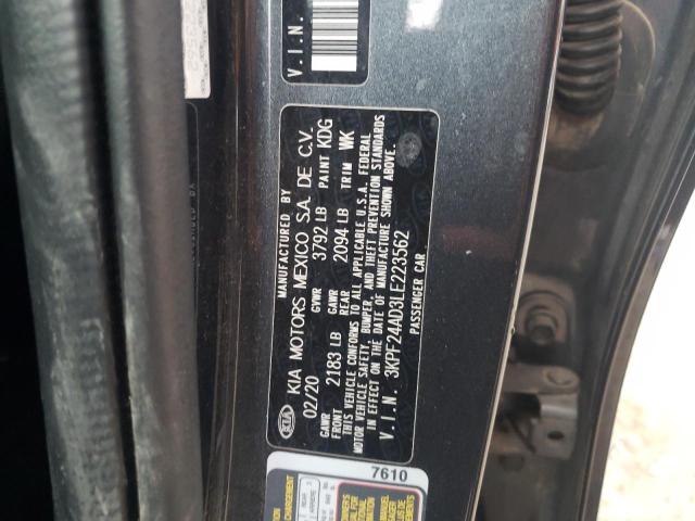 2020 KIA FORTE FE 3KPF24AD3LE223562