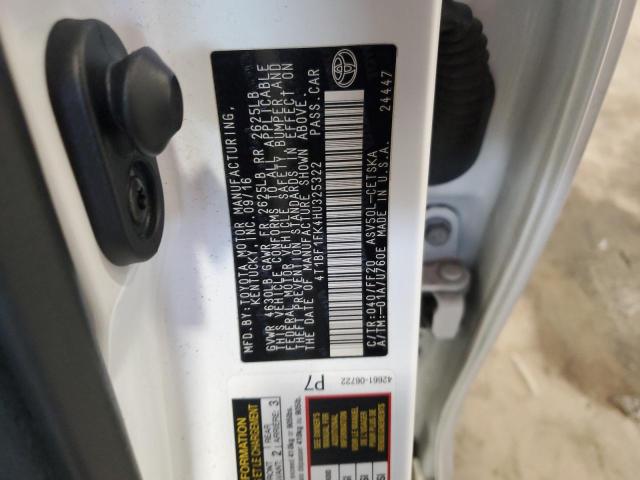 2017 TOYOTA CAMRY LE 4T1BF1FK4HU325322