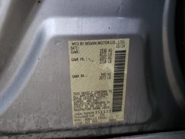 2015 NISSAN ALTIMA 2.5 1N4AL3APXFN351122