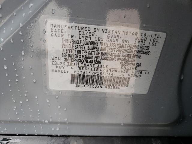 2022 NISSAN KICKS SV - 3N1CP5CVXNL481286