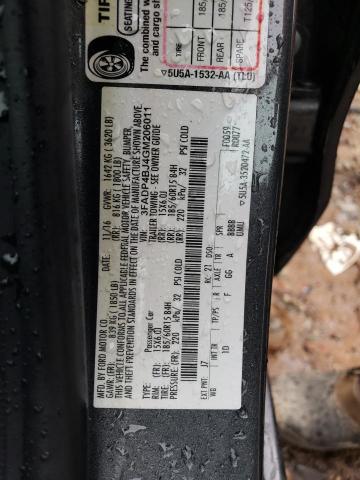 2016 FORD FIESTA SE 3FADP4BJ4GM206011