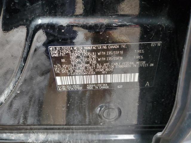 2016 TOYOTA RAV4 SE - 2T3JFREV1GW456364