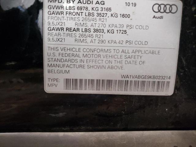 2019 AUDI E-TRON PRE - WA1VABGE9KB023214