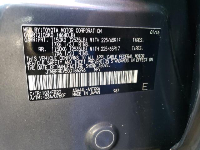2016 TOYOTA RAV4 LE JTMBFREV5GD186296
