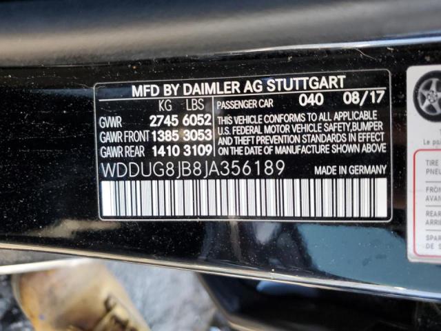 WDDUG8JB8JA356189 Mercedes-Benz S-Class
