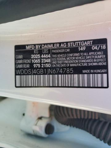 2018 MERCEDES-BENZ CLA 250 4M - WDDSJ4GB1JN674785