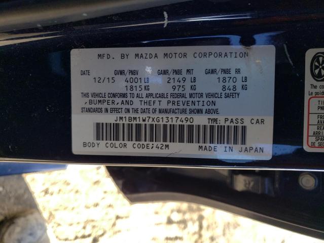 2016 MAZDA 3 TOURING - JM1BM1W7XG1317490