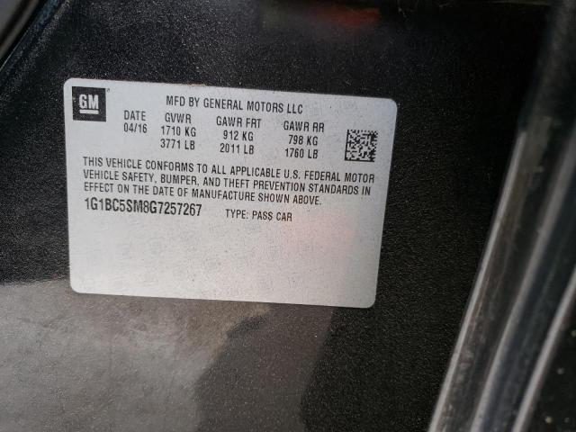 2016 CHEVROLET CRUZE LS 1G1BC5SM8G7257267