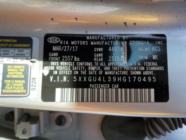 5XXGU4L39HG170495 KIA OPTIMA EX
