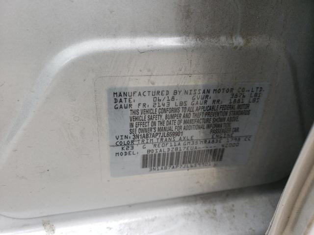 2018 NISSAN SENTRA S 3N1AB7AP7JL659901