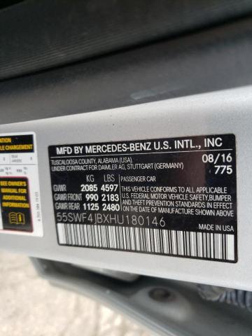 2017 MERCEDES-BENZ C 300 55SWF4JBXHU180146