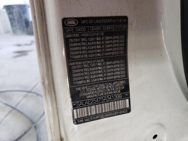 SALAE25475A341399 Land Rover LR3 SE