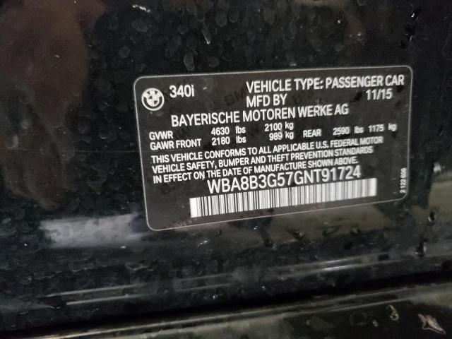 2016 BMW 340 I - WBA8B3G57GNT91724